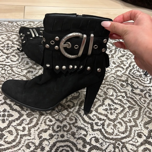 Stuart Weitzman Suede Ankle Boots - Picture 3 of 4